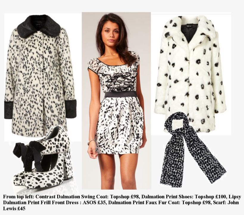 I've Also Been Looking At Celebrities This Week And - Topshop Dalmatian Coat, transparent png #3291399