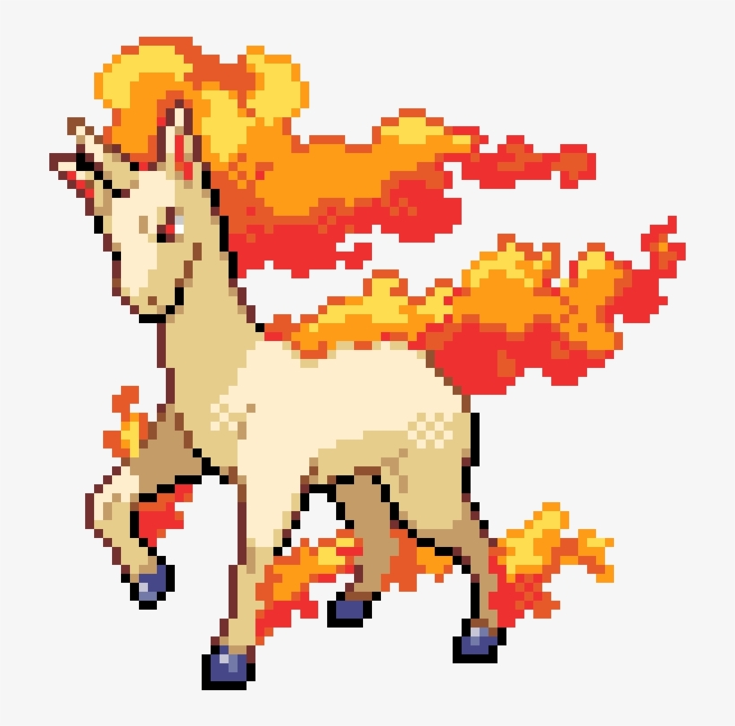 Rapidash - Ponyta And Rapidash Pokemon, transparent png #3291552