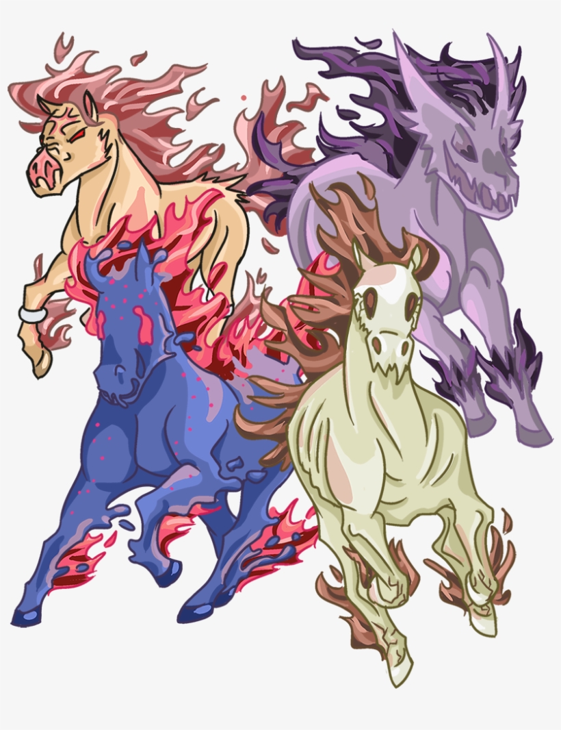 Four Rapidash Of The Apocalypse - Ford Mustang, transparent png #3291647