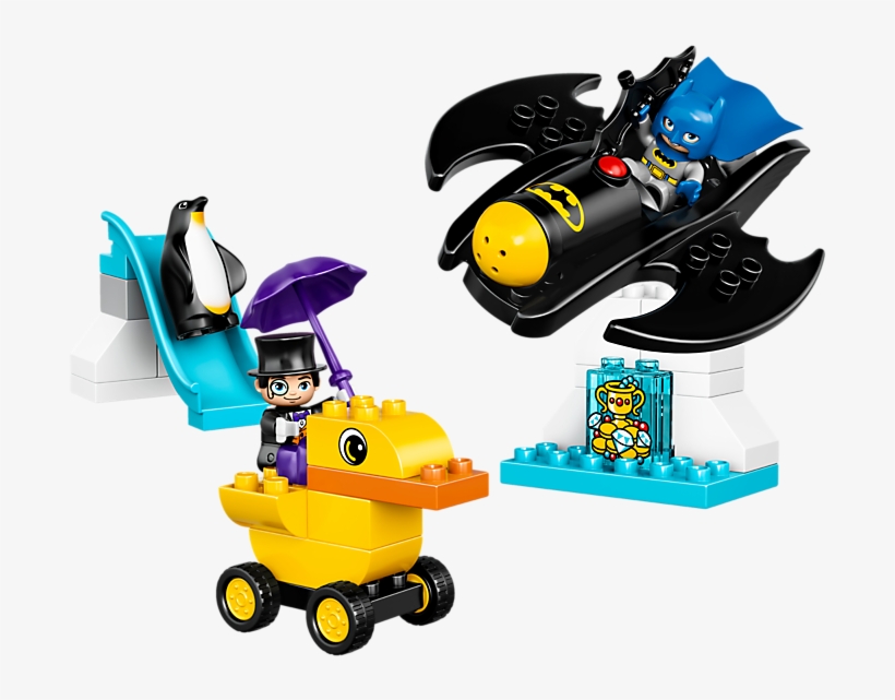Batwing Adventure - Batman And Penguin Duplo, transparent png #3291905
