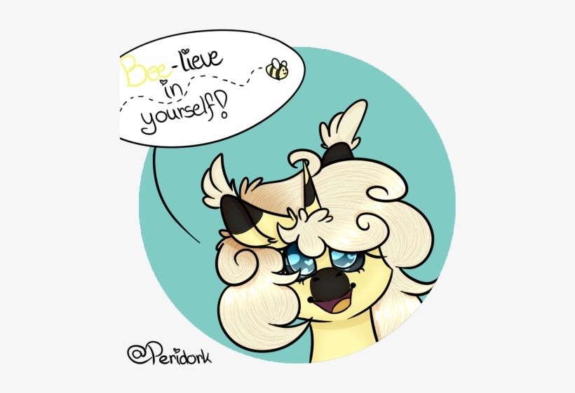 Peridork, Bee, Bust, Fluffy, Icon, Motivational, Oc, - Cartoon, transparent png #3293035