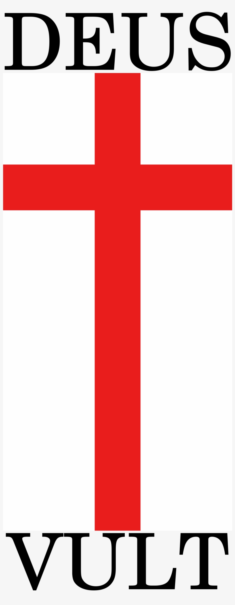 39 Kb Png - Red Cross Deus Vult, transparent png #3293366