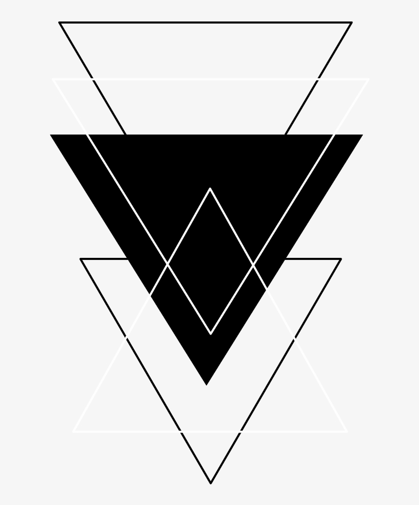 Triangle Black White Png Tumblr Freetoedit - Picsart Photo Studio, transparent png #3293396