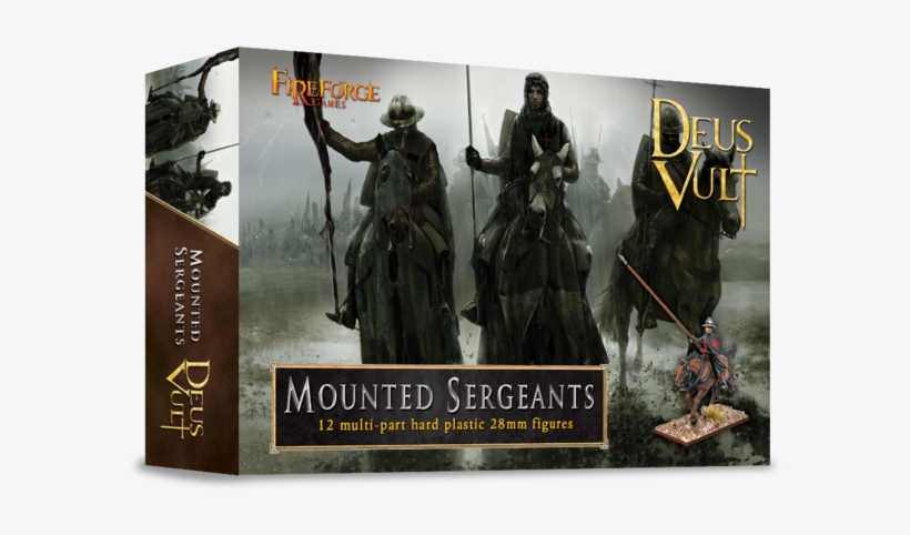 Deus Vult Ffg003 Mounted Sergeants - Deus Vult: Mounted Sergeants, transparent png #3293647