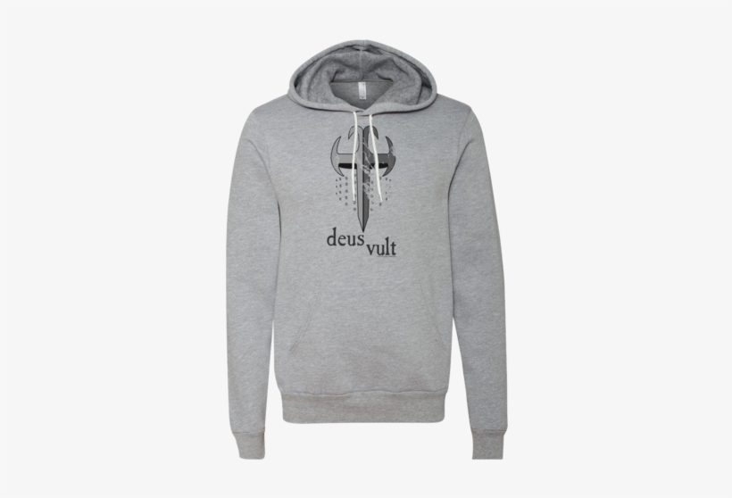 Fashion Deus Vult T Shirt, V Neck, Hoodie - Bella Canvas Unisex Sponge Fleece Pullover Hoodie, transparent png #3293806