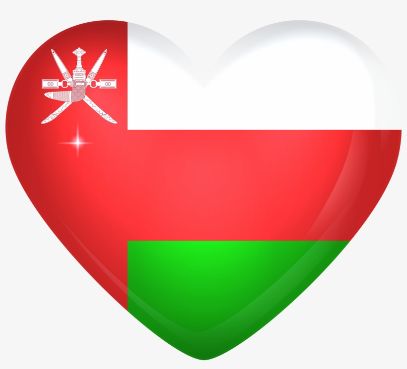 Oman Flag Heart Png, transparent png #3294316