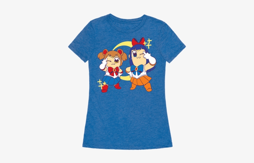 Pretty Sailor Pop Team Epic Womens T-shirt - T-shirt, transparent png #3294436