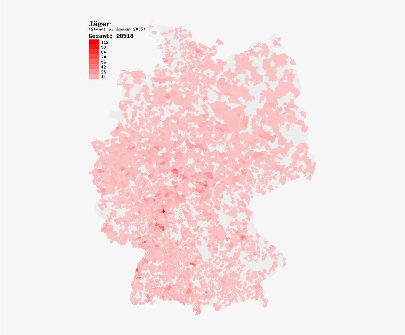 Verteilung Nachname Jäger De - Germany Home Country Mouse Pad Mousepad - Solid Red, transparent png #3294801