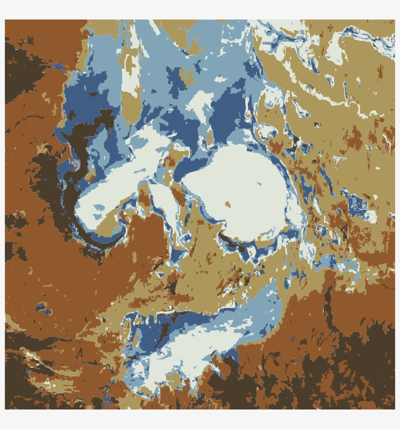 Earth Art From Nasa 51-100 35 Pages - Great Big Canvas 'lake Eyre - Usgs Earth' Graphic Art, transparent png #3294898
