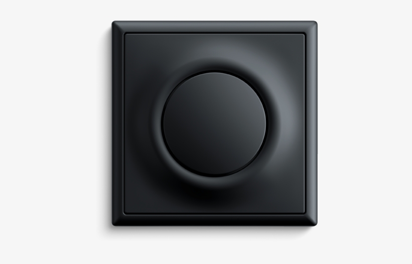 Lichtschalter Impuls Schwarz Matt - Circle, transparent png #3295053