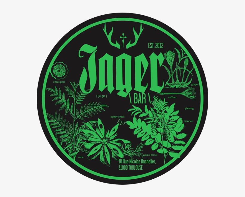 Coaster Design For Jager Bar Toulouse - Illustration, transparent png #3295128