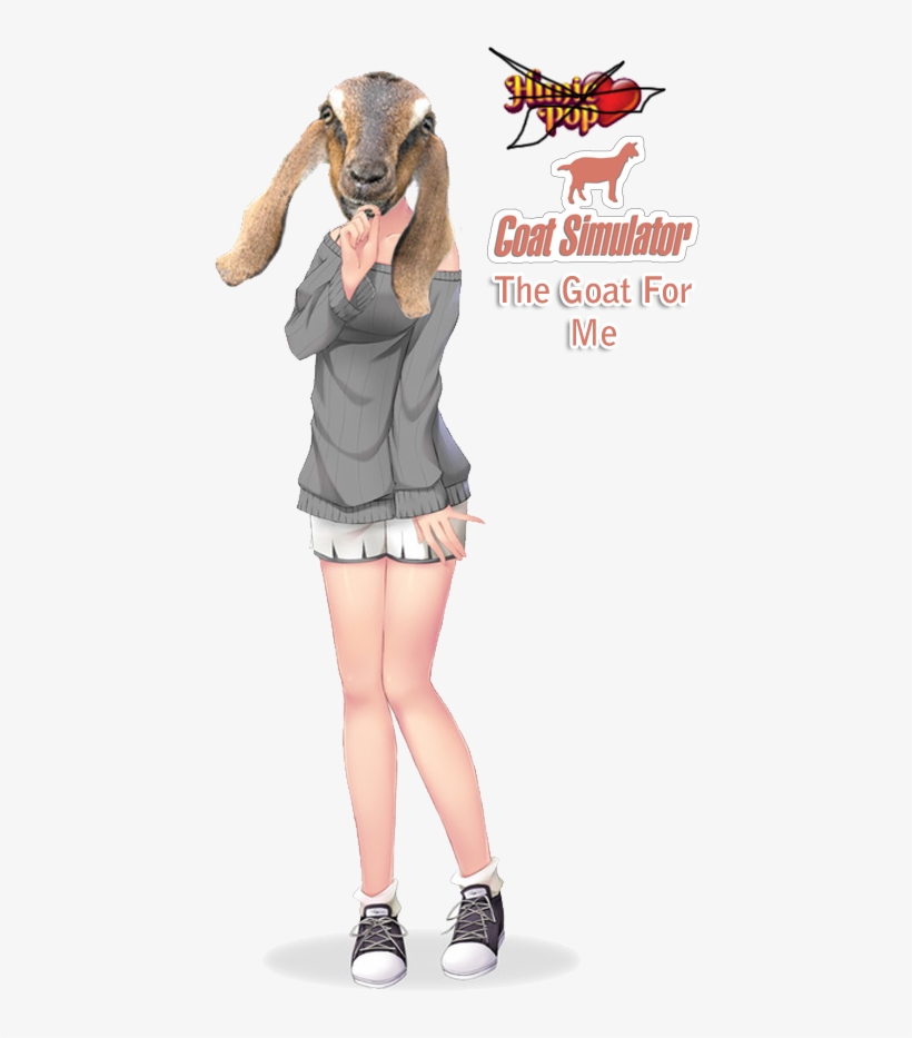 Nanny Nubian2 - Huniepop Blue Haired Girl, transparent png #3295401