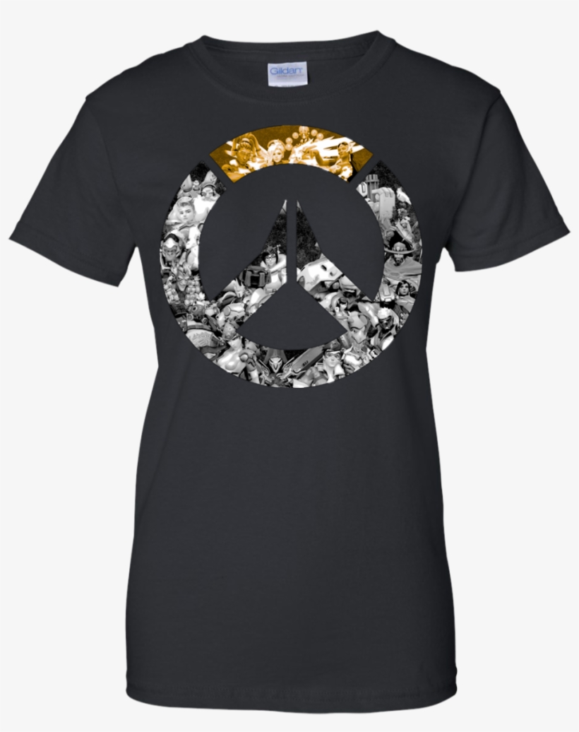 Overwatch Shirt Overwatch All Heroes Logo Watchauto - Lol Ekko T Shirt, transparent png #3295734