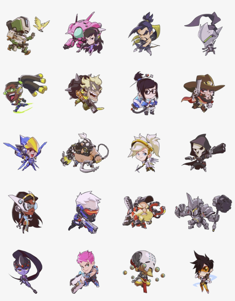 Chibi Overwatch Heroes - Art Of Overwatch By Blizzard Entertainment, transparent png #3295865