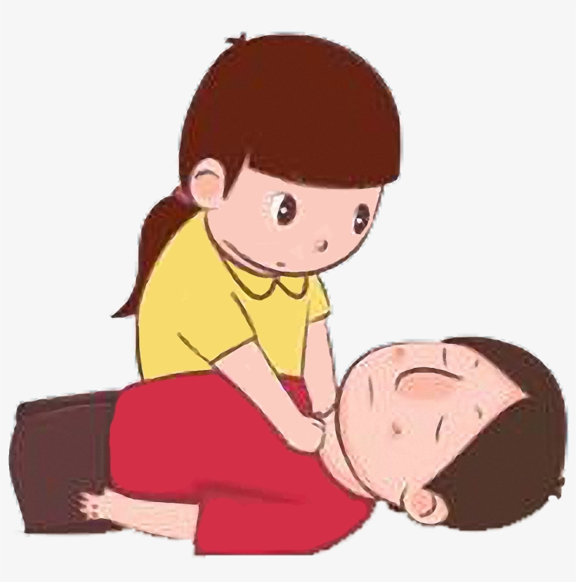 Girl Hugging Dog Clipart - Dibujo De Primeros Auxilios, transparent png #3295996