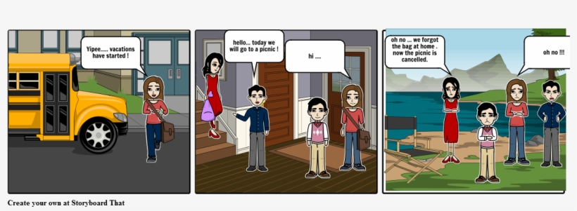 The Picnic - Cartoon, transparent png #3296408