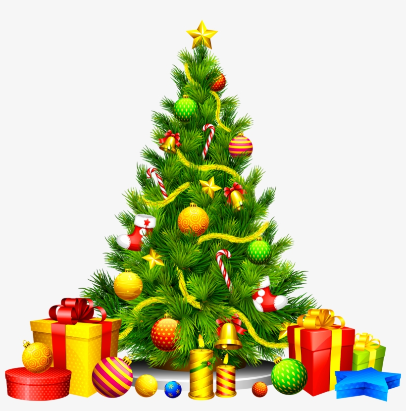 Download Png Balloon Image - Christmas Tree Clipart, transparent png #3296756