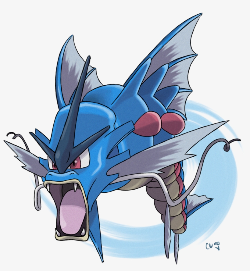 He Sent Out His Gyrados And I Sent Out Vedrfolnir - Mega Gyarados Cartoon, transparent png #3296842