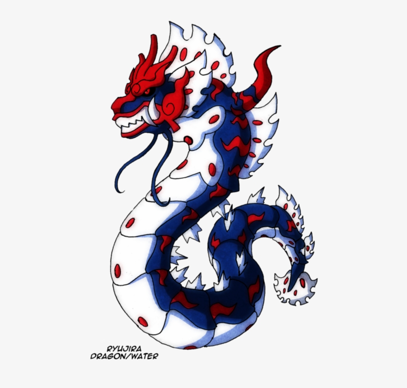 Magikarp > Gyarados > Ryujira Evolves When Traded Holding - Dragon Fakemon By Darksilvania, transparent png #3297035