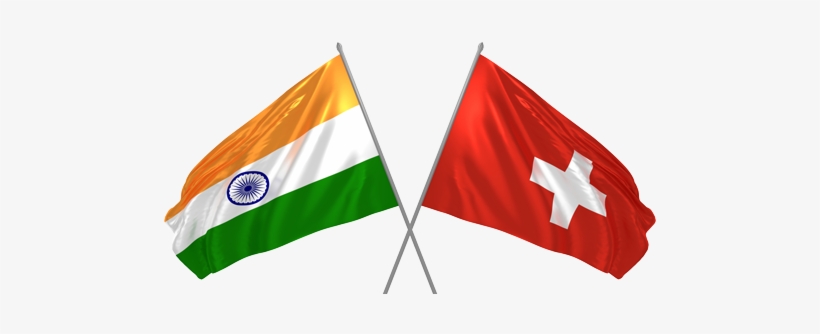 India-swiss - Ireland With India Flag, transparent png #3297036