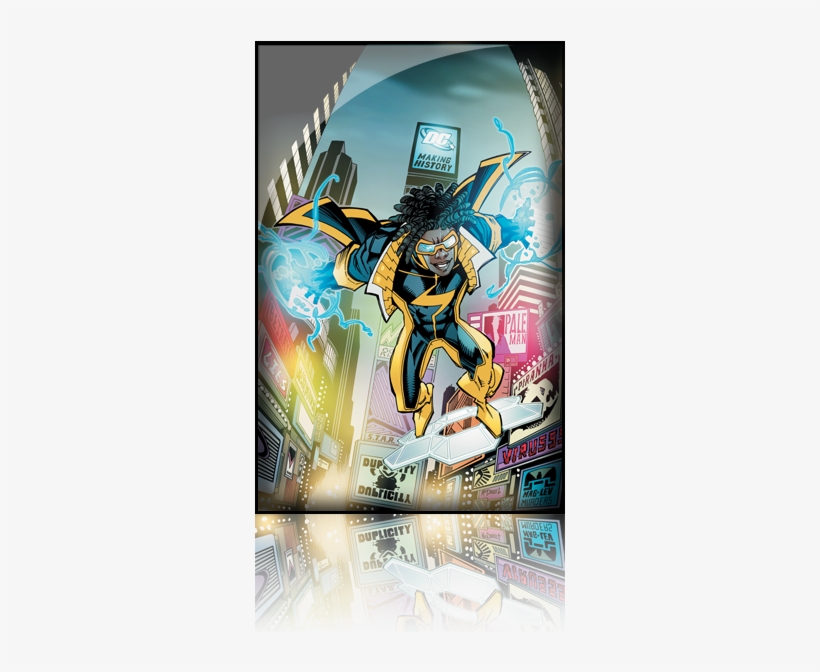 Image - Static Shock And Black Lighting, transparent png #3297193