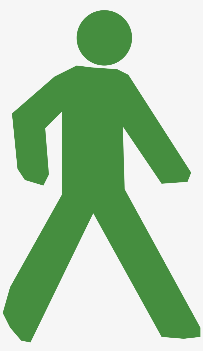 Open - Walk Icon Green, transparent png #3297222