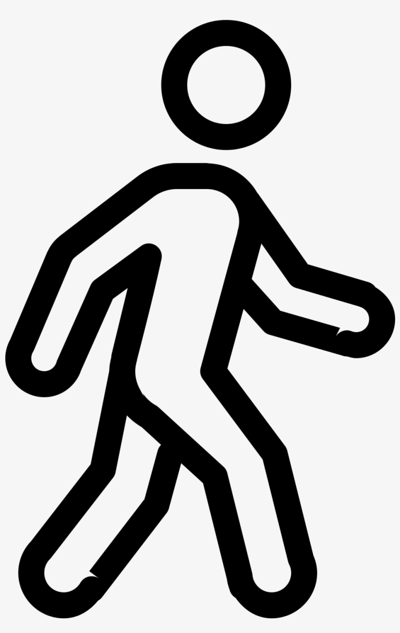Free Walking Icon Png - Walking Icon Vector White, transparent png #3297251