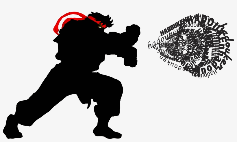 Leave A Comment - Ryu Street Fighter Silueta, transparent png #3297320