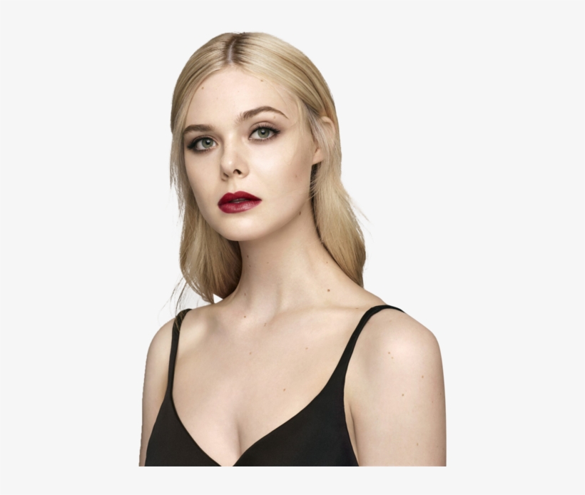 Elle Fanning Image - Elle Fanning Red Lips, transparent png #3297437