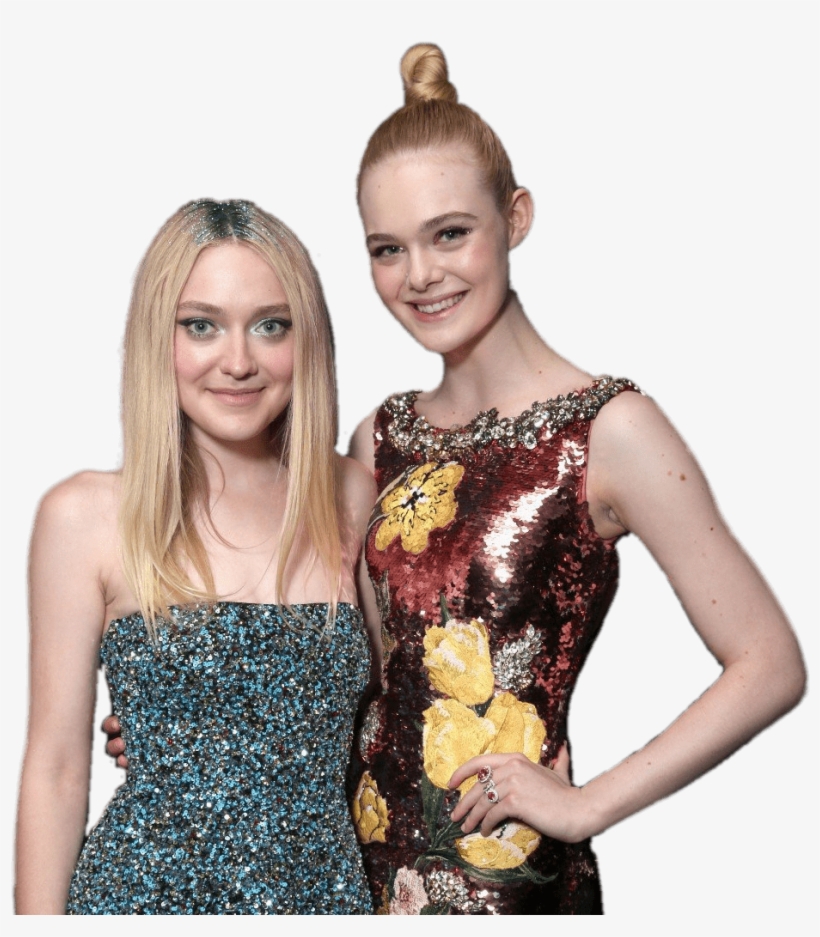 At The Movies - Elle And Dakota Fanning 2016, transparent png #3297474
