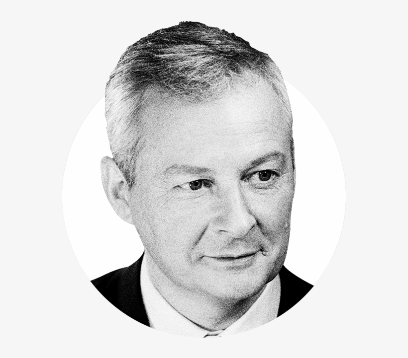 French Finance Minister Bruno Le Maire Says It Would - Monochrome, transparent png #3298031