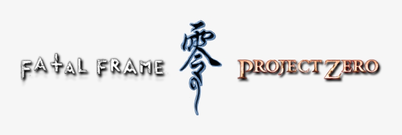 Know In Japan As Zero , Europe As Project Zero And - Fatal Frame Logo Png, transparent png #3298359
