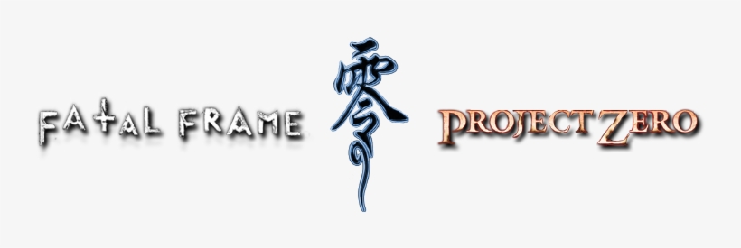 Know In Japan As Zero , Europe As Project Zero And - Fatal Frame Logo Png, transparent png #3298359