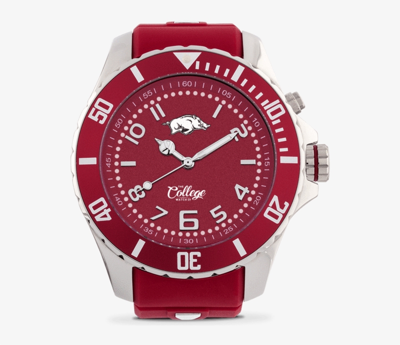 Arkansas Razorbacks Watch - Kyboe 2833352 Arkansas Razorbacks 48mm Stainless Steel, transparent png #3298852