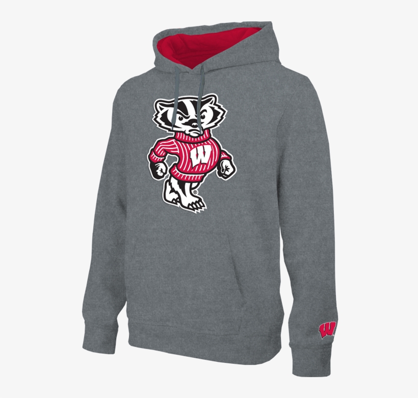 Wisconsin Badgers Gray Bucky Pullover Hoodie - Motion Activated Light Up College Decal By Lori Greiner, transparent png #3299772