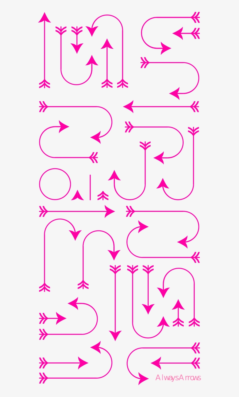 Flechas, Girly, Rosa, Lindo, Decorativas, Doodle - Art, transparent png #330051