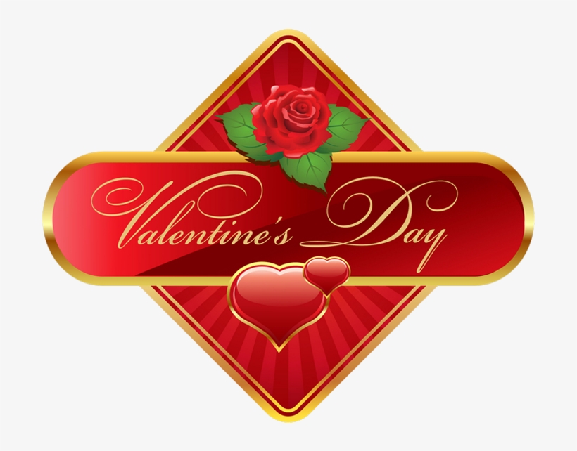Happy Valentine's Day Label Png Clip Art Imageu200b - Valentine's Day, transparent png #330453