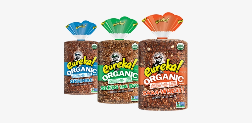 Bread - Eureka Bread, Organic, Top Seed - 18 Oz, transparent png #330755