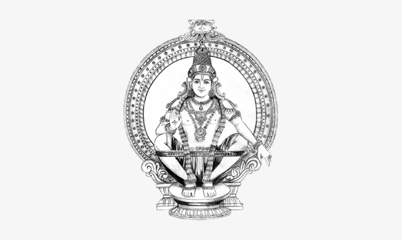 Image of Sketch Of Lord Shiva Son Ayyappan Or Ayyppa Swamy Outline Editable  IllustrationLZ312124Picxy