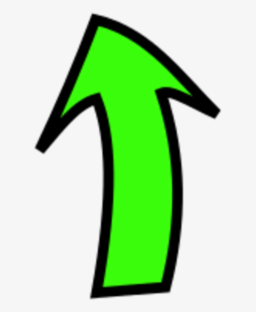 Arrow Pointing Up - Curved Arrow Pointing Up Png, transparent png #331076