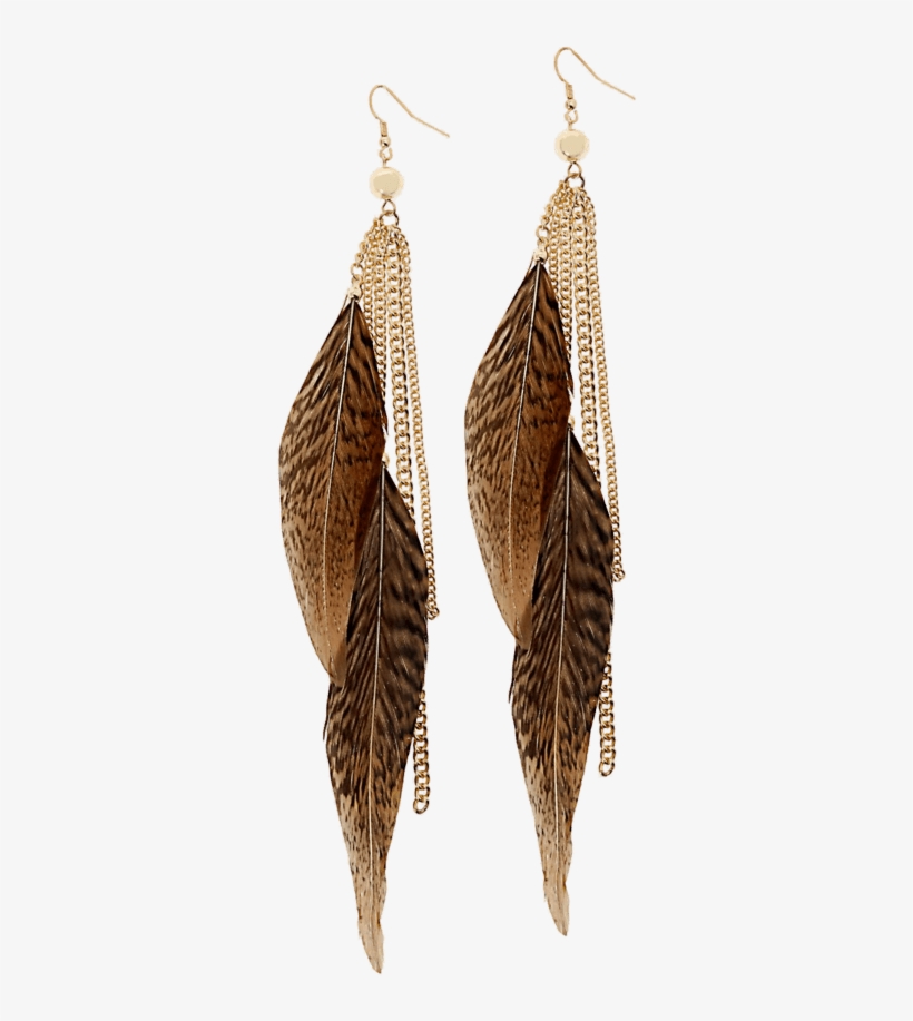 Feather Earrings Png Image Png Image - Feather Earring Png, transparent png #331146