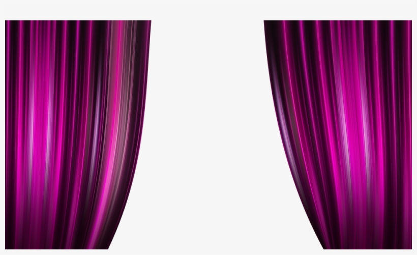 Theater Cinema Curtain Stripes Pink Purple - Pink Stage Curtains Png, transparent png #331215