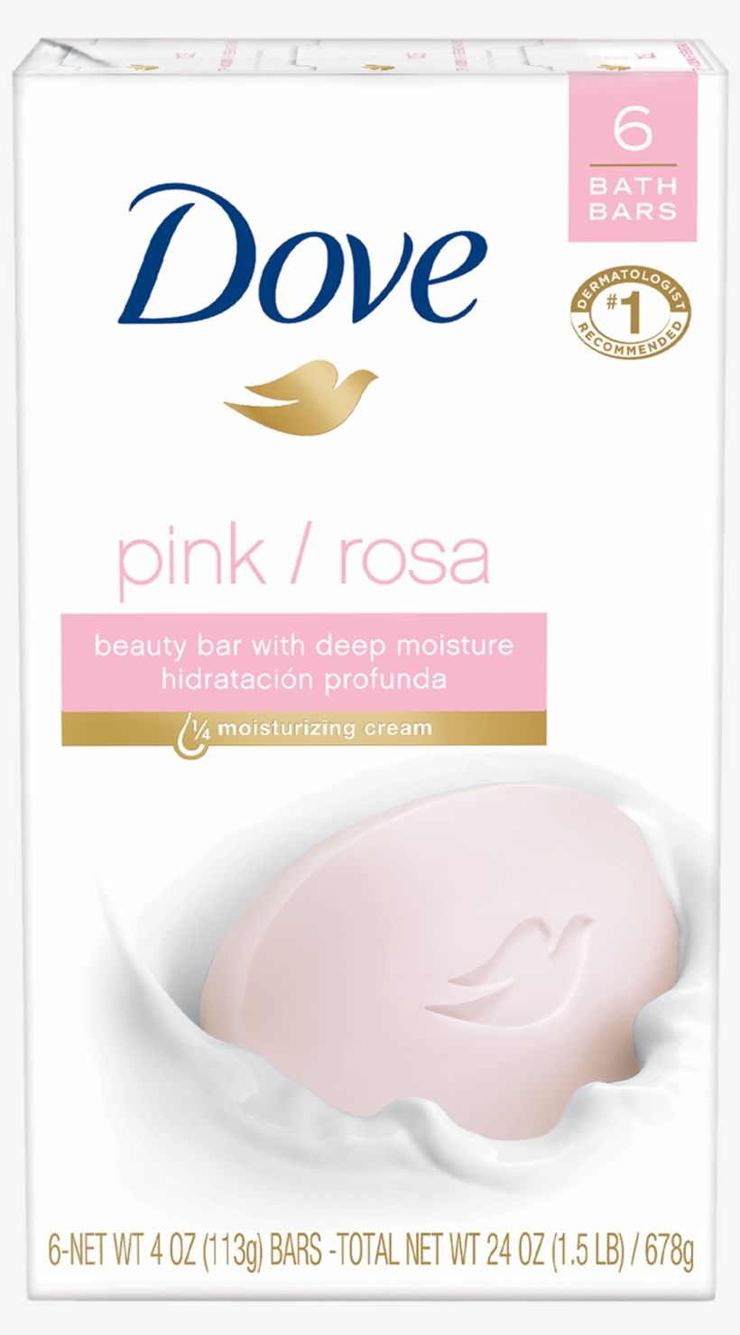 Dove Pink Beauty Bar 6 Bar 4 Oz - Dove Beauty Bar Pink 4 Oz, 8 Bar, transparent png #331579