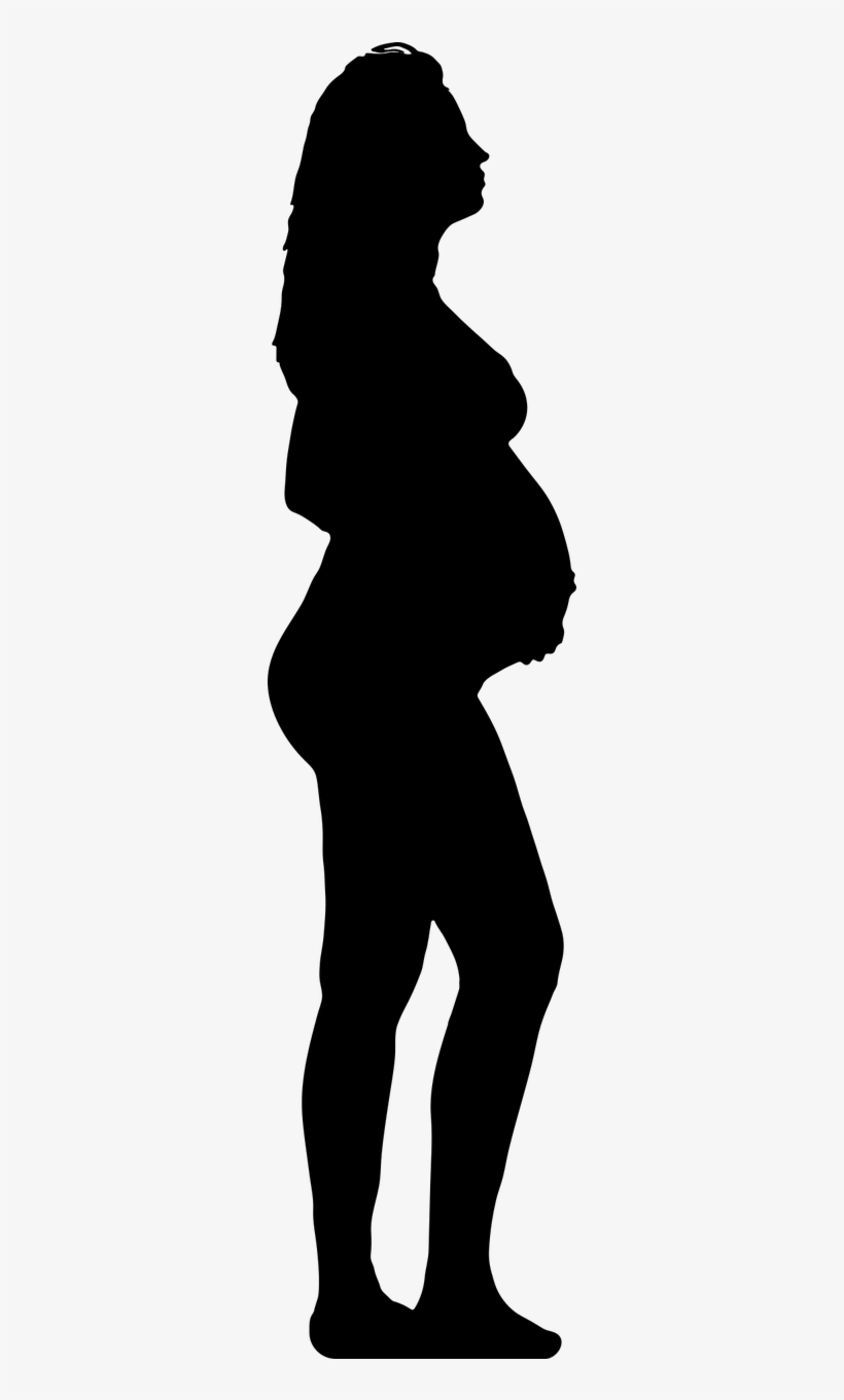 Pregnant Woman Silhouette - Pregnant Woman No Background, transparent png #331648