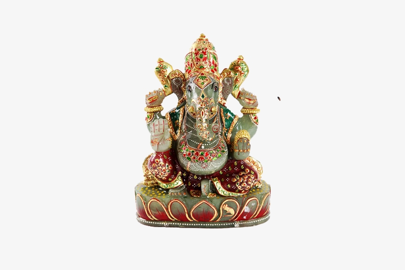 Benefits Of Worshipping Marakata Ganesha Or Jade Ganesha - Statue, transparent png #331785