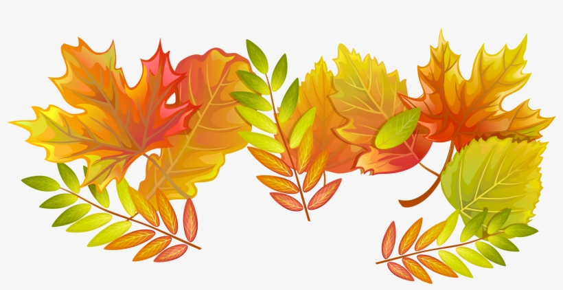 Fall Leaves Png Decorative Clipart Image - Transparent Fall Leaves, transparent png #331895