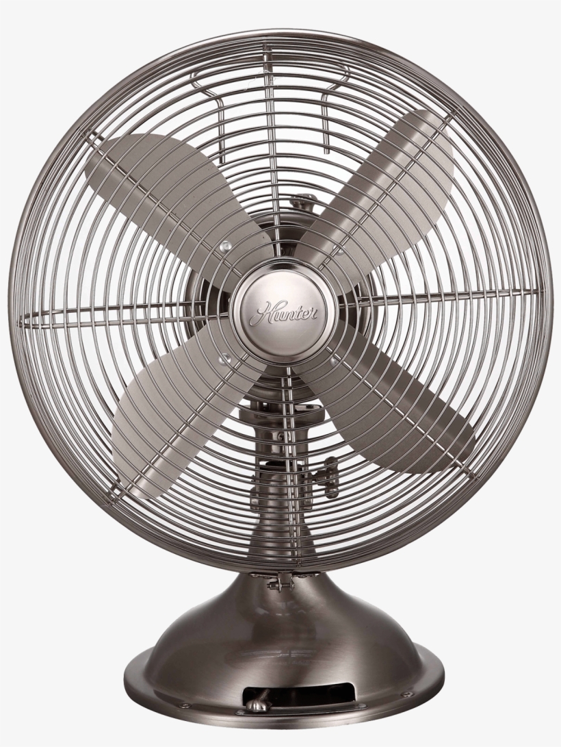 Hunter 12" Retro Table Fan - Retro Fan, transparent png #332176