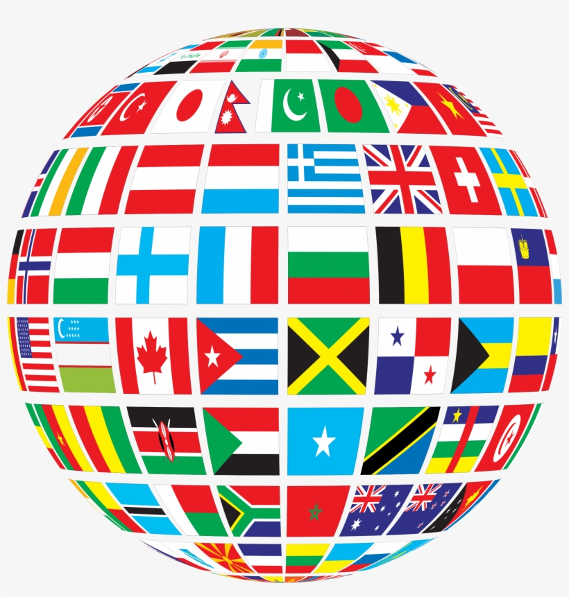 Graphic Globe Of Flags Png Stickpng - Multicultural Celebrations, transparent png #332744