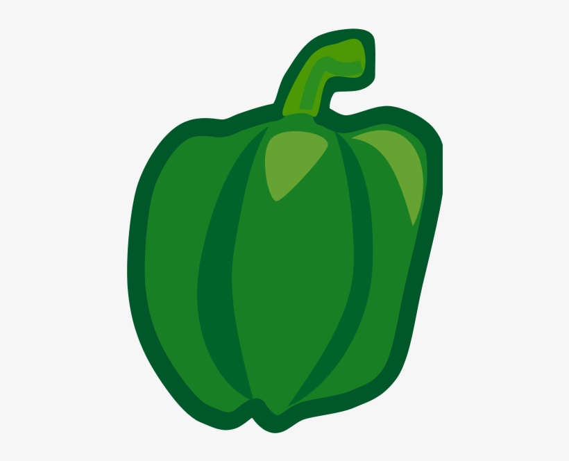 Vegetables Set Clip Art At Clker - Green Pepper Clipart, transparent png #332799