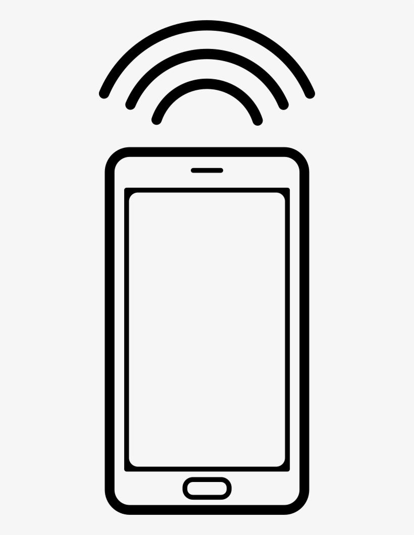 Mobile Phone With Connection Signal Comments - Phone Clipart Ring, transparent png #333187